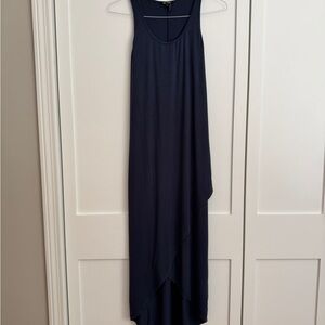 NIC+ZOE Blue Asymmetrical Halter Sundress